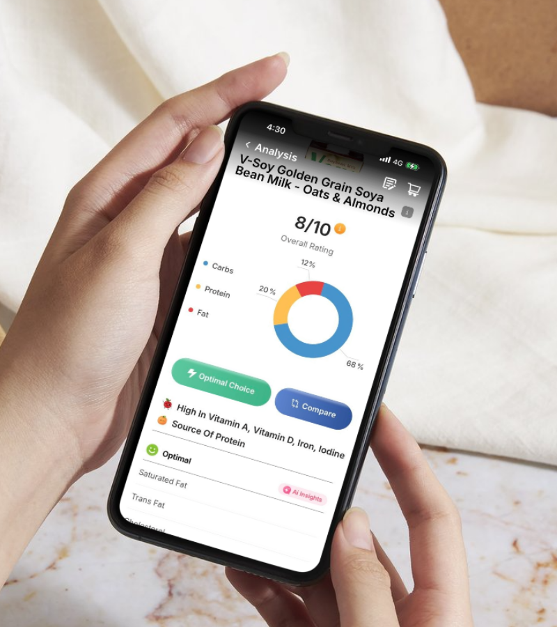Scan a nutrition label with Munched